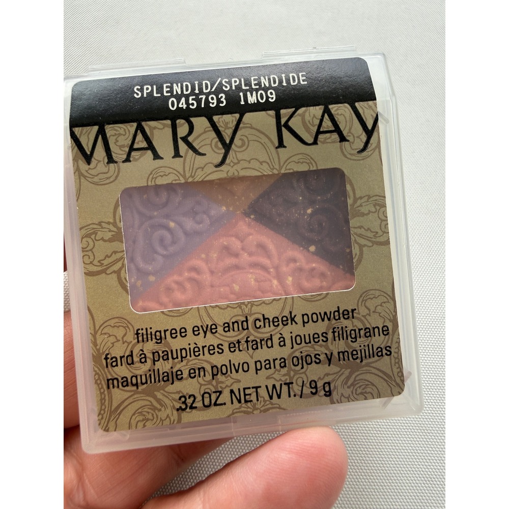 Mary Kay Splendid Filigree Eye and Cheek Powder 0.32oz 9g Lavender Bronze Rose